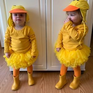 Twin Toddler Duck Halloween Costume